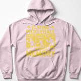 Pickleball Gildan Fleece Hoodie, Playing Pickleball Improves Memory What's The Score, Court Pullover thumbnail 8