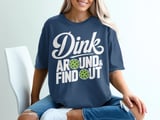 Pickleball Comfort Colors Shirt, Dink Around & Find Out, Vintage Graphic Tee, Funny Pickleball Player Gift thumbnail 4
