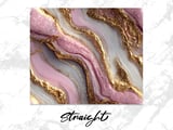 20 oz Skinny Tumbler Wrap, Pink Agate Gold Veins, Sublimation Design, Straight Tapered Wrap png, Digital Download, Tumbler thumbnail 3