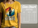 I Do My Own Stunts Broken Arm Injury Stick Figure Retro Rainbow Standard T-Shirts thumbnail 4