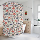 Bohemian Sea Turtle & Bloom Shower Curtain thumbnail 2