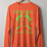 Pickleball Sport-Tek Long Sleeve Tee, Pickleball Est. 1984 Social Club, UV Sun Shield Shirt thumbnail 4