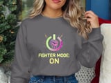 Cancer fighting t-shirt, Fighter Mode ON, Power Fist TShirt, Cancer Awareness tee, Strength Symbol shirt, Motivational Tee, Gift For thumbnail 7