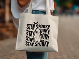 Stay Spooky Ghost Tote Bag thumbnail 1