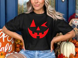 Winking Pumpkin Face Tee thumbnail 1