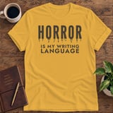 Horror Is My Writing Language Softstyle Tee thumbnail 4