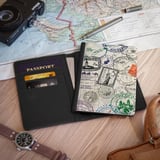 Vintage Travel Stamps Passport Cover thumbnail 2