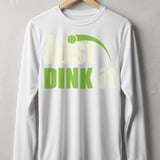 Pickleball Sport-Tek Long Sleeve Tee, Just DINK it, Outdoor Court UV Sun Shield Shirt thumbnail 11