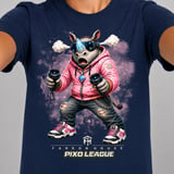 VR Rhino Gamer Shirt for Toddler, Funny Virtual Reality Gaming Tee, Kids Birthday Gift, Pixo League by Farron House thumbnail 4