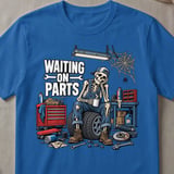 Waiting On Parts Mechanic Tee thumbnail 1