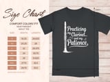 Practicing My Clarinet... And My Patience Graphic Tee thumbnail 7
