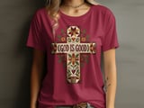 God Is Good Quilted Cross Tee thumbnail 5
