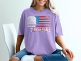 Pickleball Comfort Colors Shirt, PICKLEBALL Distressed USA Flag, Vintage Patriotic Court Graphic Tee thumbnail 9
