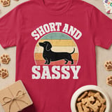 Short and Sassy Dachshund T-Shirt thumbnail 4