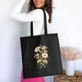 Vintage Moonflower Botanical Tote Bag thumbnail 2
