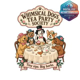 Dogs Tea Party Society Digital Mug Wrap thumbnail 2