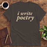 I Write Poetry Softstyle Tee thumbnail 2
