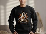 Boo T Captain Ghost Nautical Ship Wheel Halloween Funny Sailor Graphic Crewneck Sweatshirts thumbnail 11