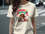 Merry and Bright Dachshund Tee thumbnail 7
