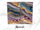 20 oz Agate Skinny Tumbler Wrap Sublimation Design, Gold Amethyst Geode Straight Tapered Wrap png, Digital Download, Elegant Tumbler thumbnail 4