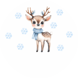 Baby Deer First Christmas Digital Ornament thumbnail 3