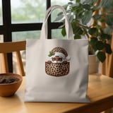 Black Santa Pocket Graphic, Leopard Print Christmas Santa Clipart, Cute African American Santa PNG, Trendy Holiday Cheetah Print Design thumbnail 19