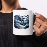 Halloween Mug, Ghost Skateboarder, Skate Park Mug, Spooky Halloween Mug, Bats Full Moon Mug, Halloween Gift Idea, Ghostly Rider Mug thumbnail 2