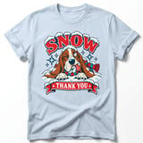 Snow Thank You Basset Hound Tee thumbnail 1