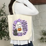 Not Spooky Enough Ghost Tote Bag thumbnail 8