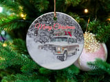 Grand Wagoneer Ornament, Waggy Christmas, Car Ornament, Classic Car, Merry Christmas, Wagoneer Lover Gift, Car Gift, Car in Snow thumbnail 5