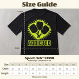 Pickleball Sport-Tek Performance Tee, Addicted Triple Paddle Graphic, Moisture Wicking Court Apparel thumbnail 11