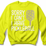 Pickleball Gildan Crewneck Sweatshirt, Sorry I Can't, I Have Pickleball, Court Warm Up thumbnail 10