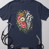 Floral Anatomical Heart Tee thumbnail 4