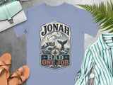 Jonah Had One Job T-Shirt, Funny Christian Humor Tee, Vintage Bible Story Apparel, Religious Faith Nautical Graphic Shirt Gift thumbnail 12