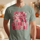 Pink Bestie Faux Patchwork Tee thumbnail 17