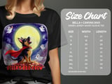 Halloween German Shepherd Crew Sweatshirt, Cute Ghosts Moon Night, Fall Season Graphic Pullover, adult and kid size t-shirts thumbnail 4