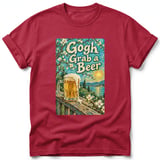 Gogh Grab a Beer ~ Comfort Colors Premium Tee thumbnail 2