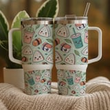 Kawaii Boba Sushi Pattern Digital Design Size Bundle Png thumbnail 9