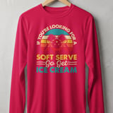 Pickleball Sport-Tek Long Sleeve Tee, If You're Looking For A Soft Serve Go Get Ice Cream, Sun Shield Shirt thumbnail 8