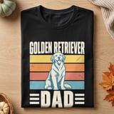 Retro Golden Retriever Dad Tee thumbnail 1