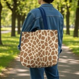 Chic Giraffe Print Tote Bag, Aesthetic Animal Pattern Phone Case, Trendy Safari Style Accessories Gift for Her thumbnail 2