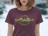 U.S. Navy Submariner Dolphins T-Shirt, Proud Submarine Veteran Gift, Military Service Tee, Naval Force Apparel, Patriotic thumbnail 8
