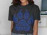 Music Notes Lion Paw Print Graphic T-Shirt thumbnail 13