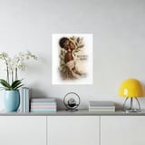 Black Woman Art Poster Rooted and Rising Print, Afrocentric Wall Decor, Melanin Botanical Framed Poster, Empowering African American Gift thumbnail 6