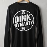 Pickleball Sport-Tek Long Sleeve Tee, Dink Dynasty, UV Sun Shield Shirt for Outdoor Open Play thumbnail 1