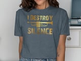 I Destroy Silence Trumpet Graphic Tee thumbnail 11