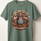 Fuel Tank Love Machine T-Shirt | Funny Beer Belly Humor Dad Shirt | Bearded Biker Husband Gift | Valentine's Day Fathers Day Tee for Him thumbnail 7