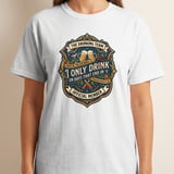 Drinking Team T-Shirt, Funny Beer Lover Gift, Pub Crawl Party Tee, I Only Drink on Days that End in 'Y' Humorous Vintage Bar Design Shirt thumbnail 7