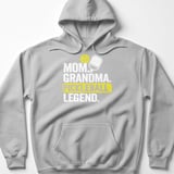 Pickleball Gildan Fleece Hoodie, Mom Grandma Pickleball Legend, Court Pullover thumbnail 2