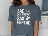Eat. Sleep. SAX. REPEAT. T-Shirt thumbnail 11